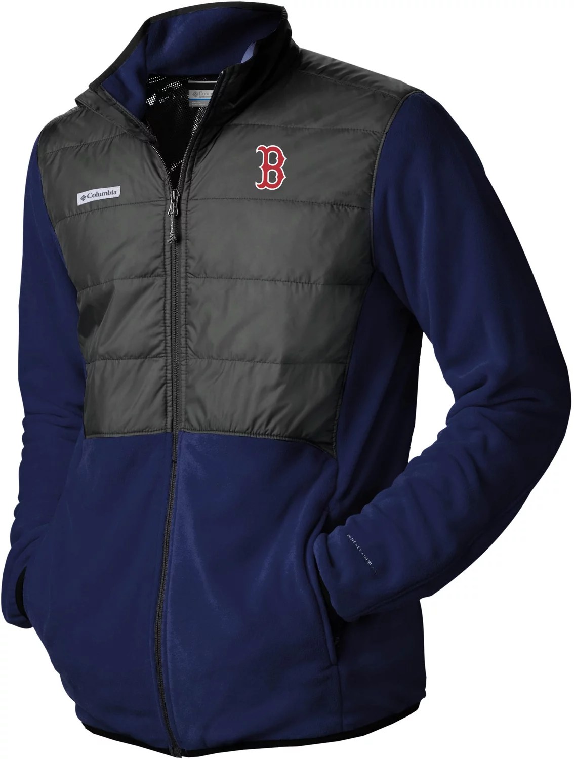 Columbia Sportswear Men's Boston Red Sox Basin Butte Fleece FullZip