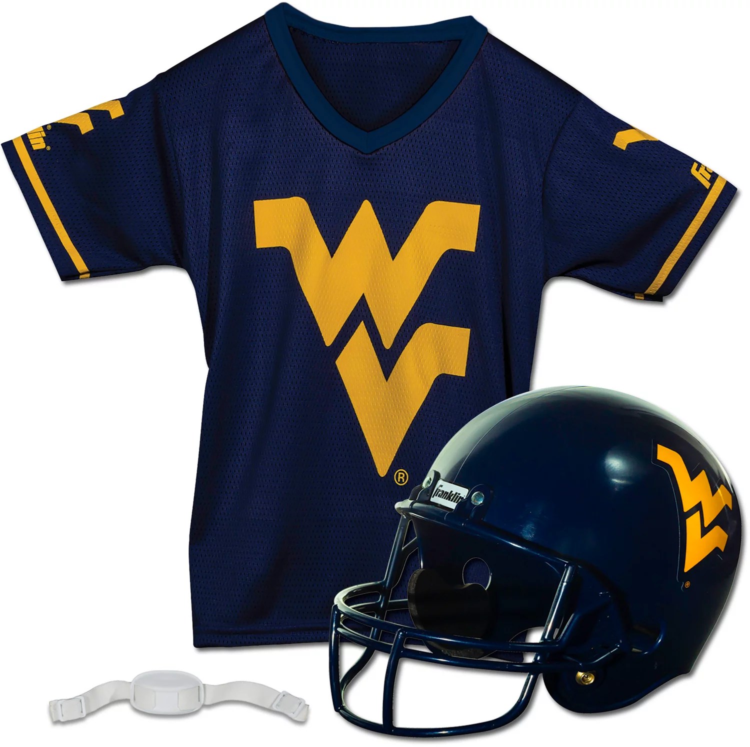 Franklin Youth West Virginia University Football Helmet and Jersey