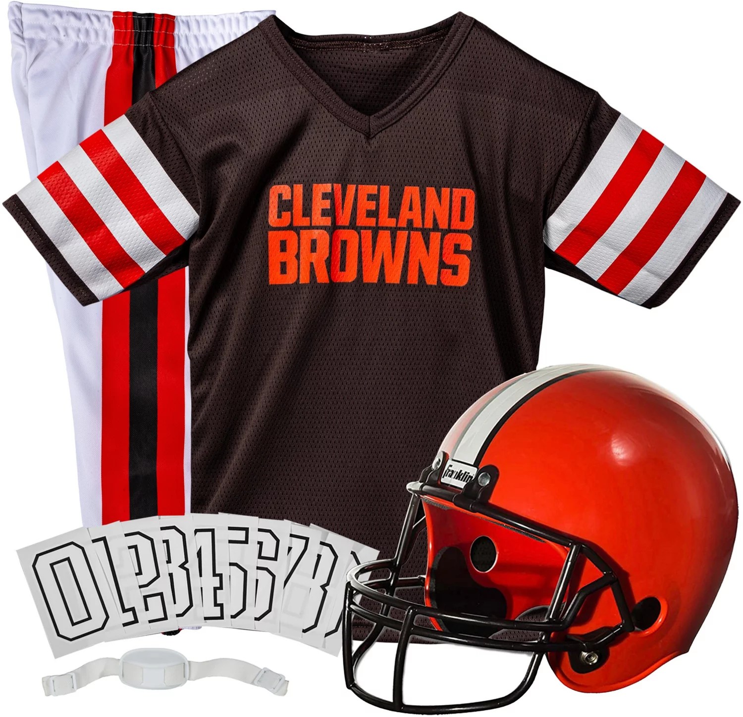 Franklin Youth Cleveland Browns Deluxe Football Uniform Set Academy