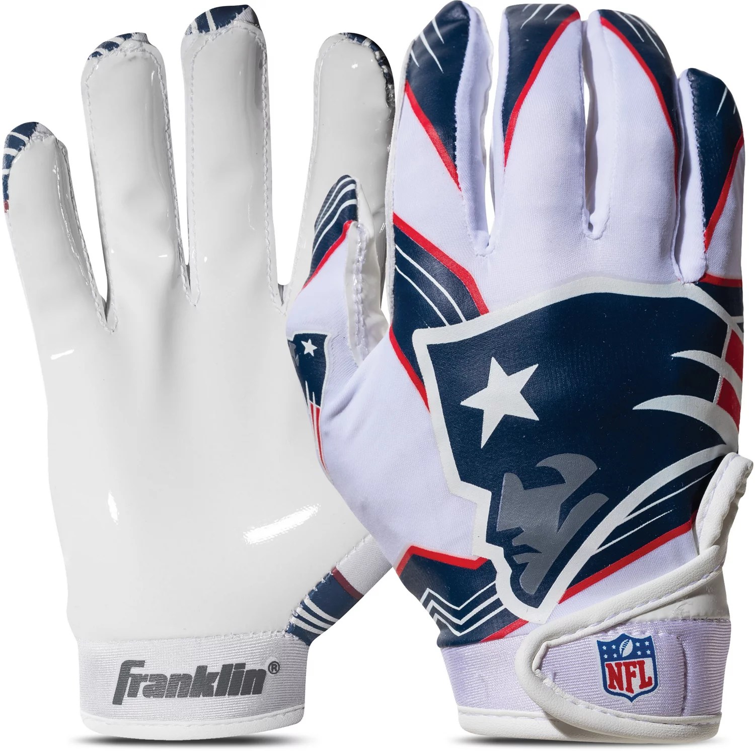 Franklin New England Patriots Youth NFL Football Receiver Gloves Academy