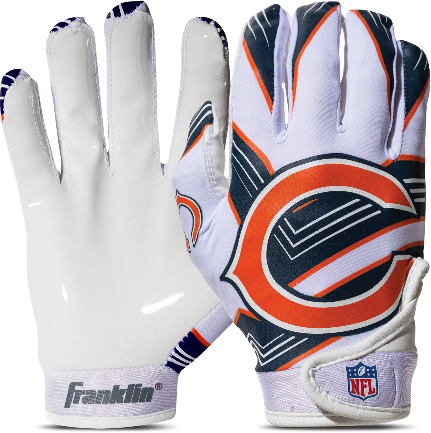 Franklin Chicago Bears Youth NFL Football Receiver Gloves Academy