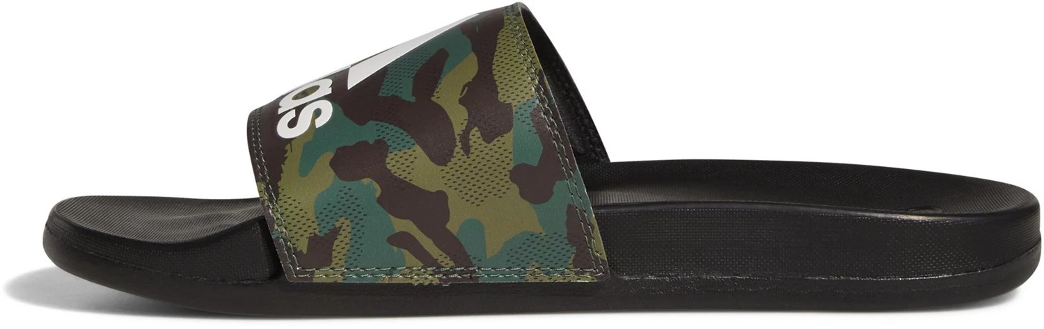 adidas Men's Adilette Comfort Print Slides Academy