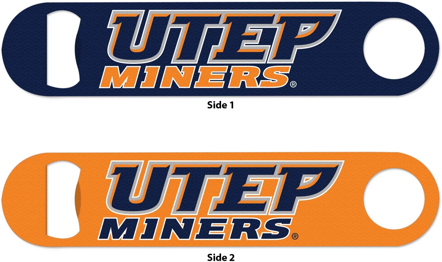 WinCraft University of Texas at El Paso 2Sided Metal Bottle Opener