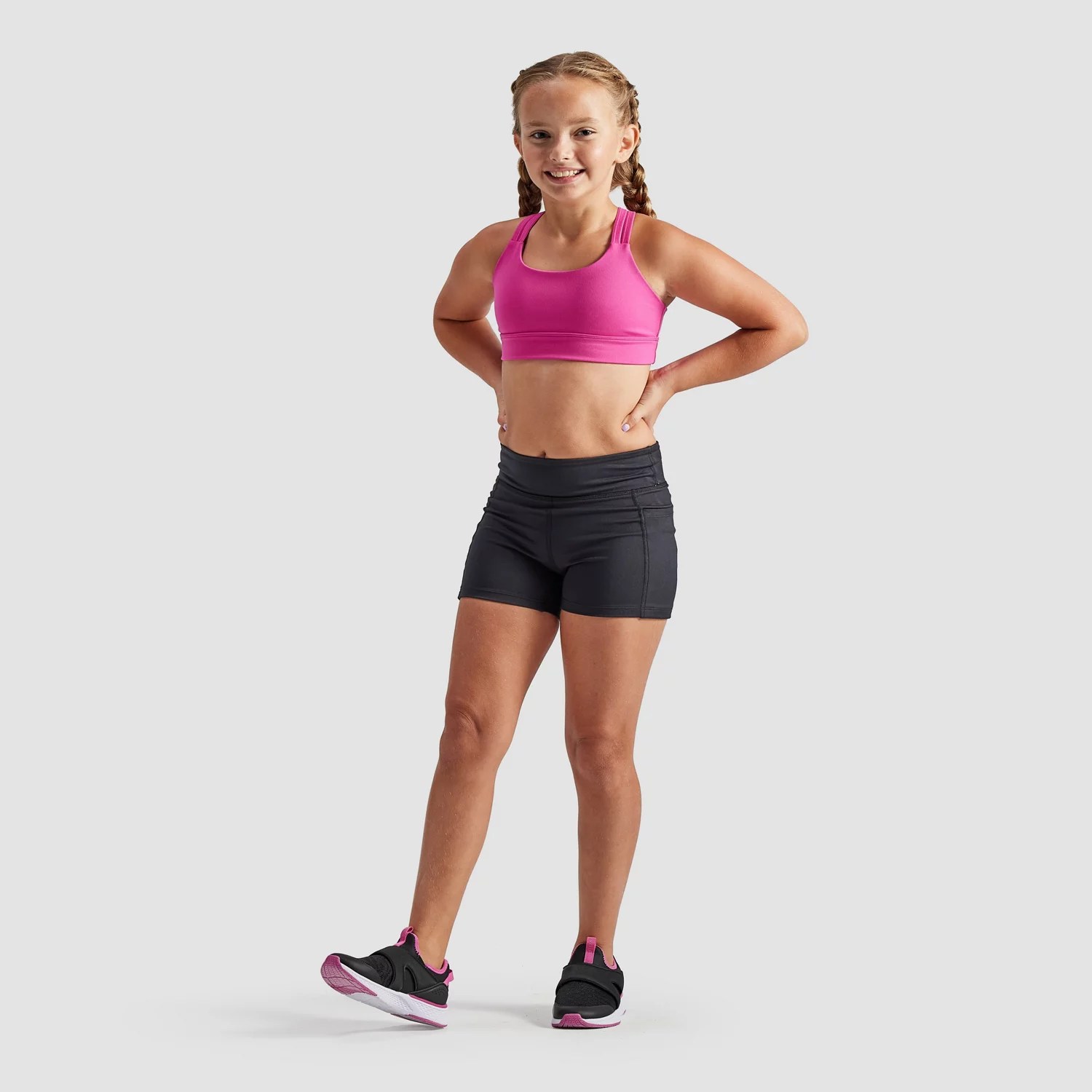 Freely Girls' Lex Compression Shorts 3 in Academy