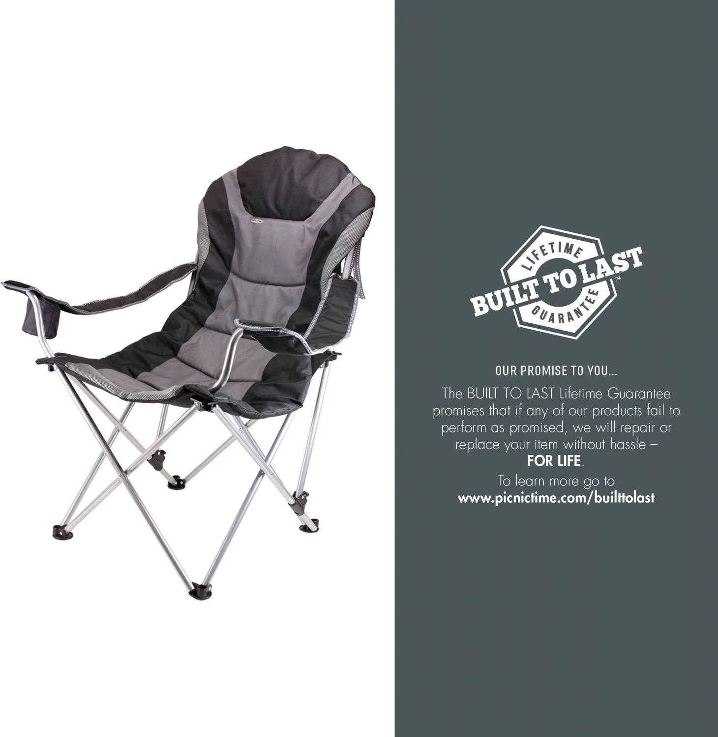Picnic Time Reclining Camp Chair Free Shipping at Academy