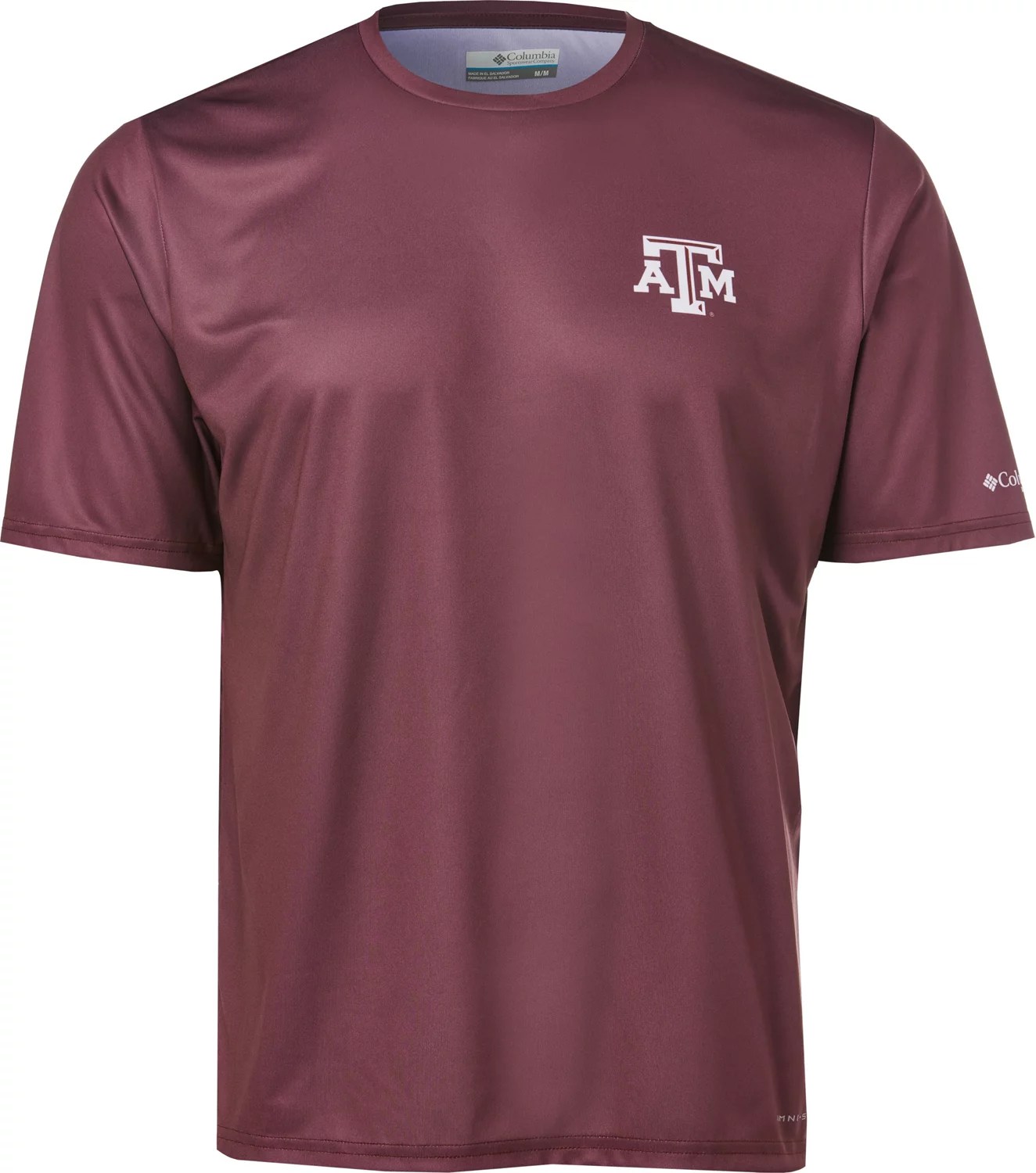 Columbia Sportswear Men's Texas A&M University Flag Terminal Tackle Short Sleeve Shirt Academy