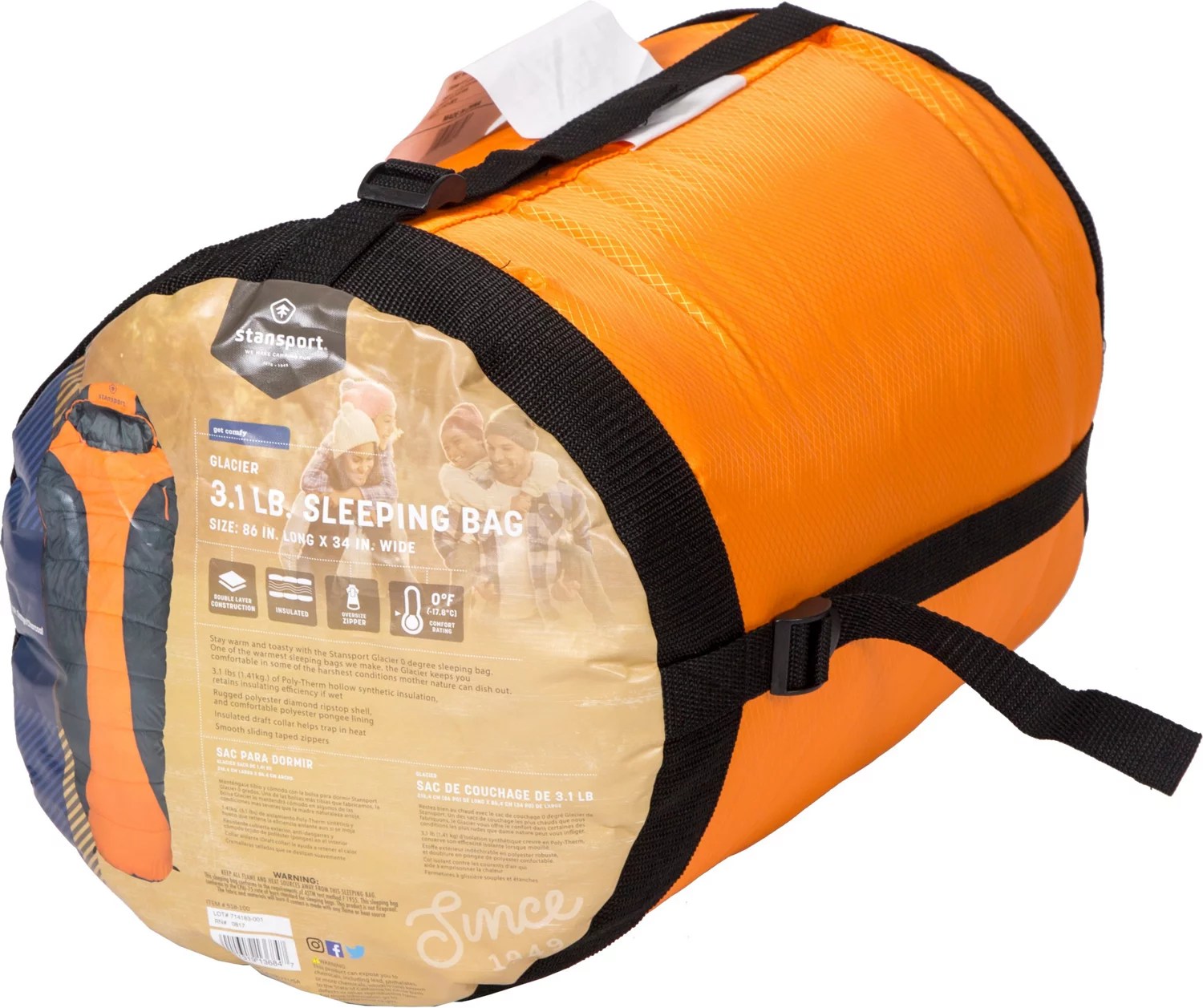 Stansport 0 Degree Glacier Mummy Sleeping Bag Academy