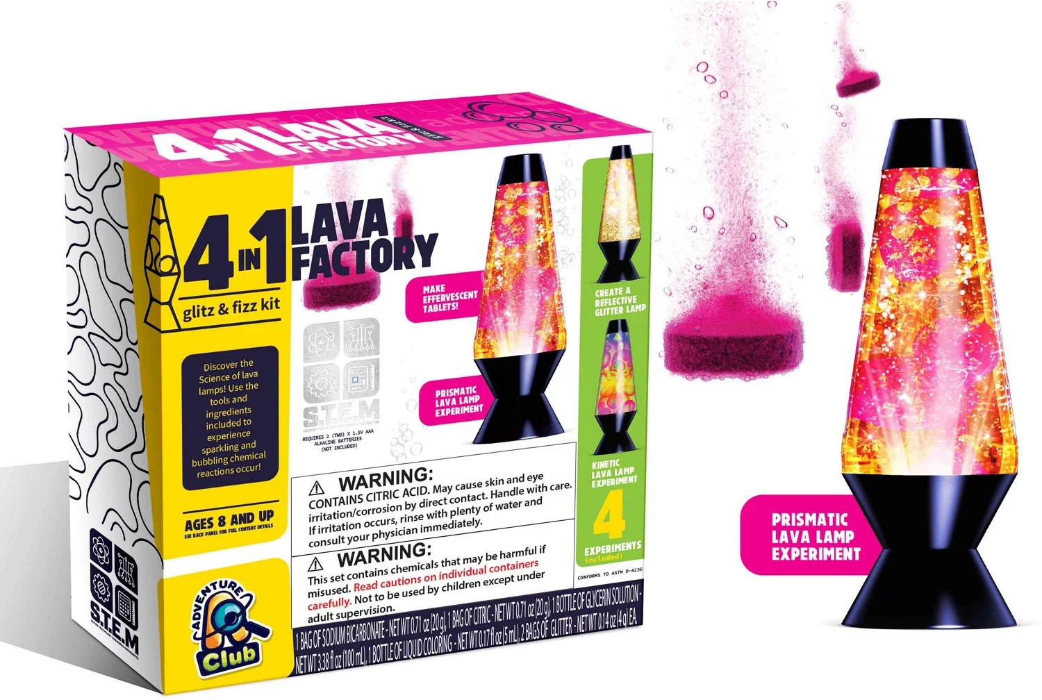 Anker Play Adventure Club 4in1 Lava Factory Science Kit Academy