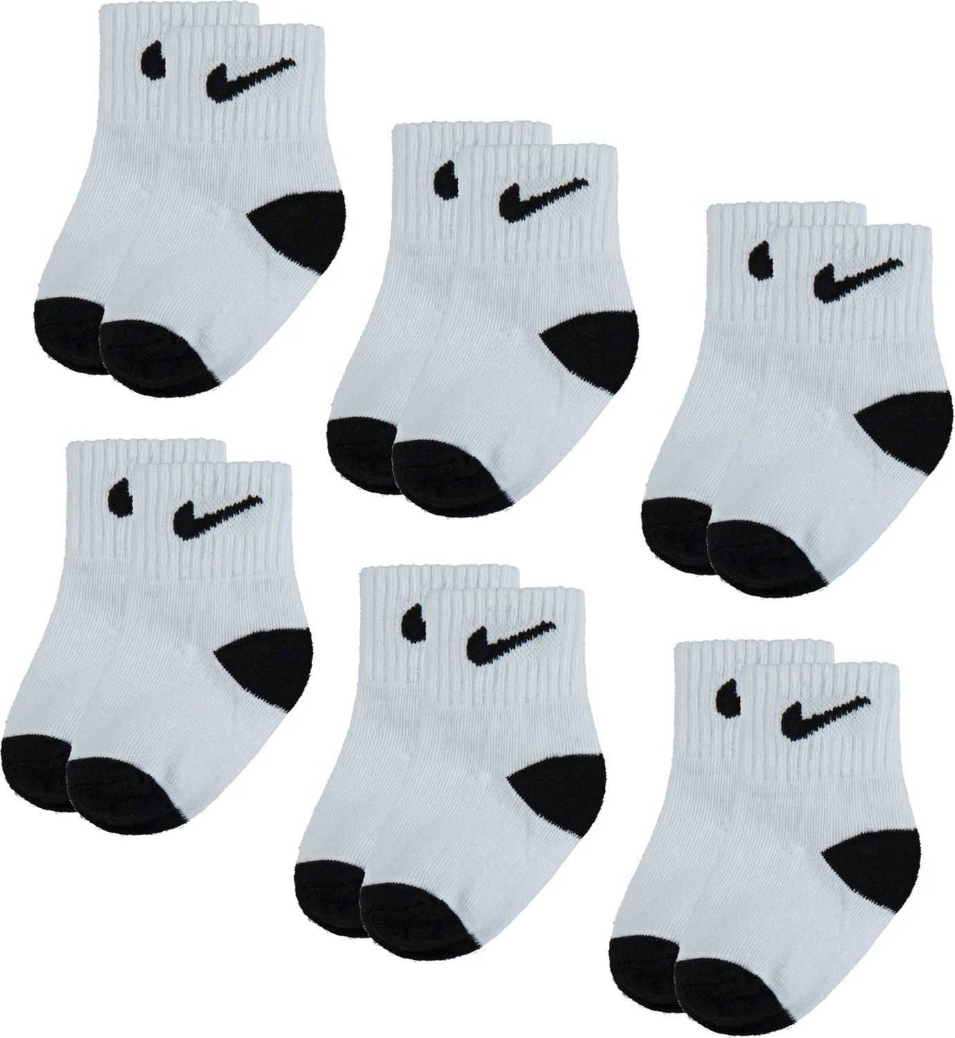 Nike Toddlers' Pop Color Quarter Socks 6 Pack Academy