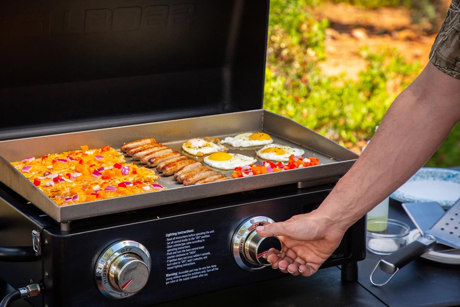 Pit Boss Sportsman Portable Tabletop 2 Burner Gas Griddle Academy