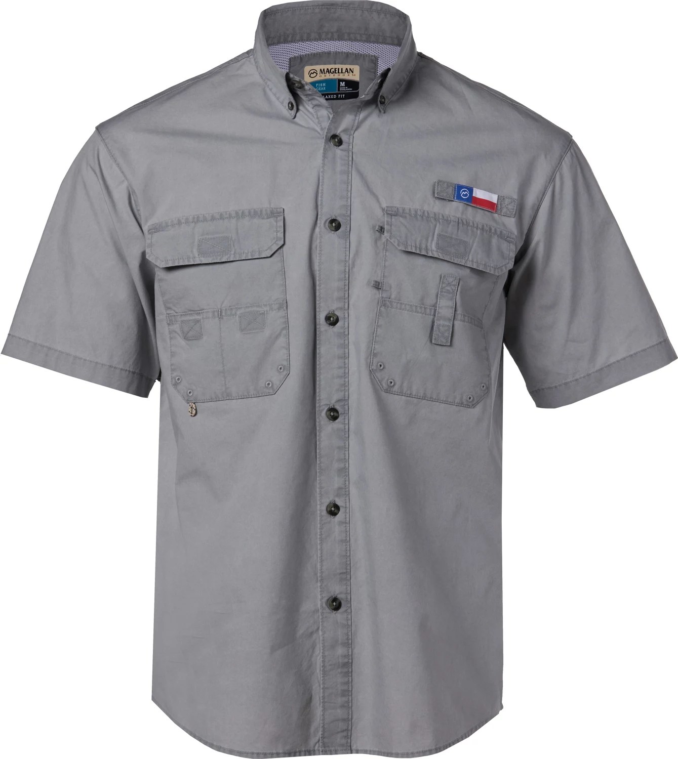 Magellan Outdoors Men’s FishGear Texas Throwback Overdye Fishing Shirt