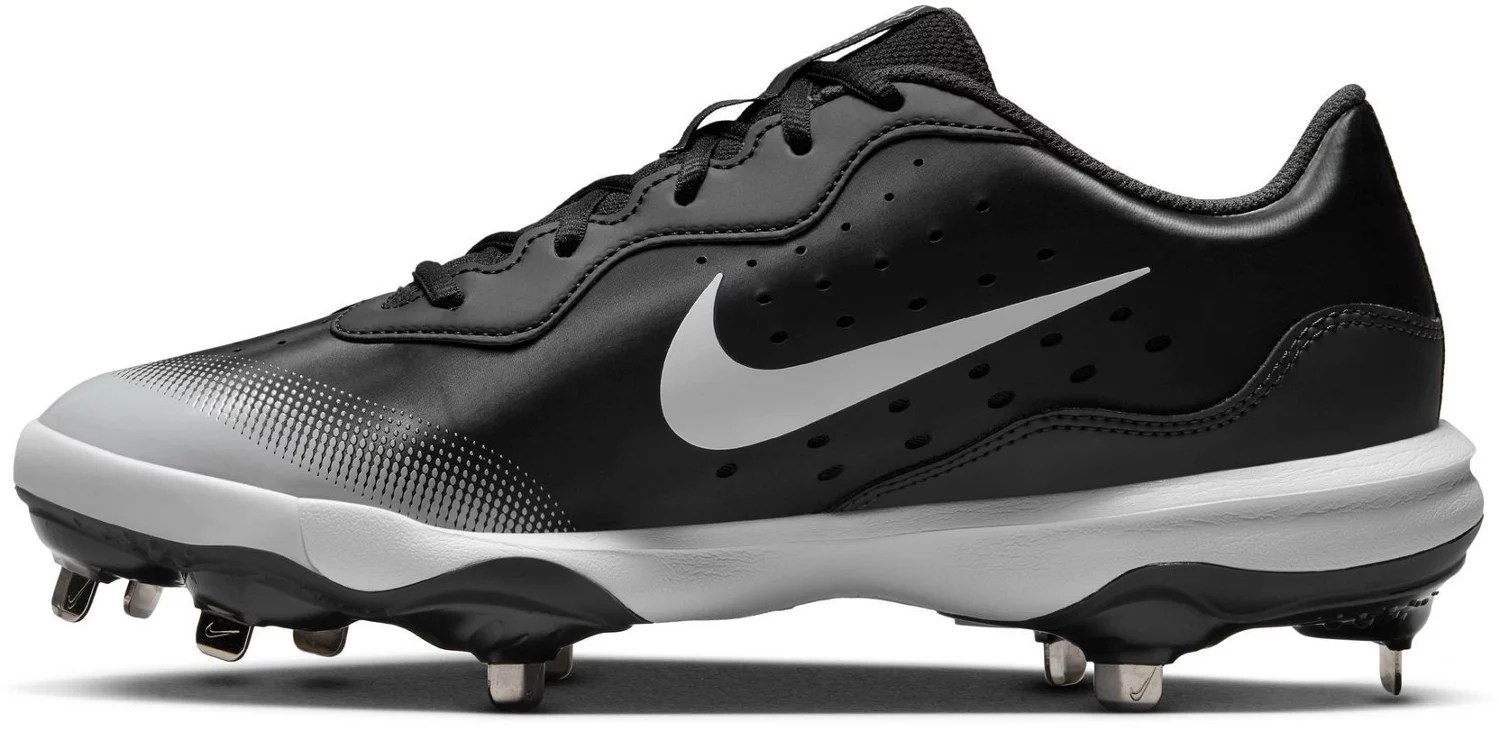 Nike Men's Alpha Huarache Varsity 4 Low Metal Baseball Cleats Academy
