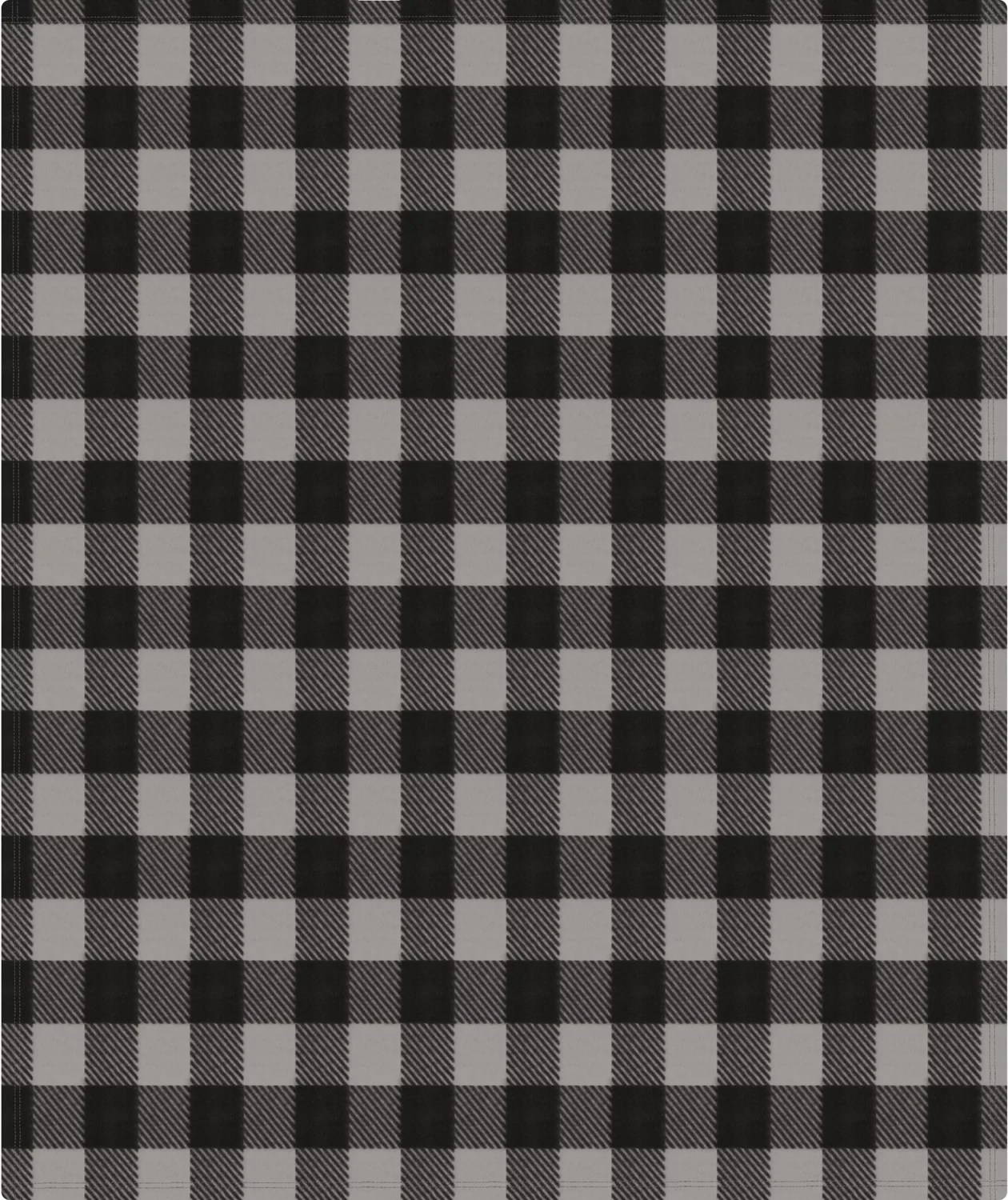 Snowcap 50 in x 60 in Grey Fleece Buffalo Check Throw Blanket Academy