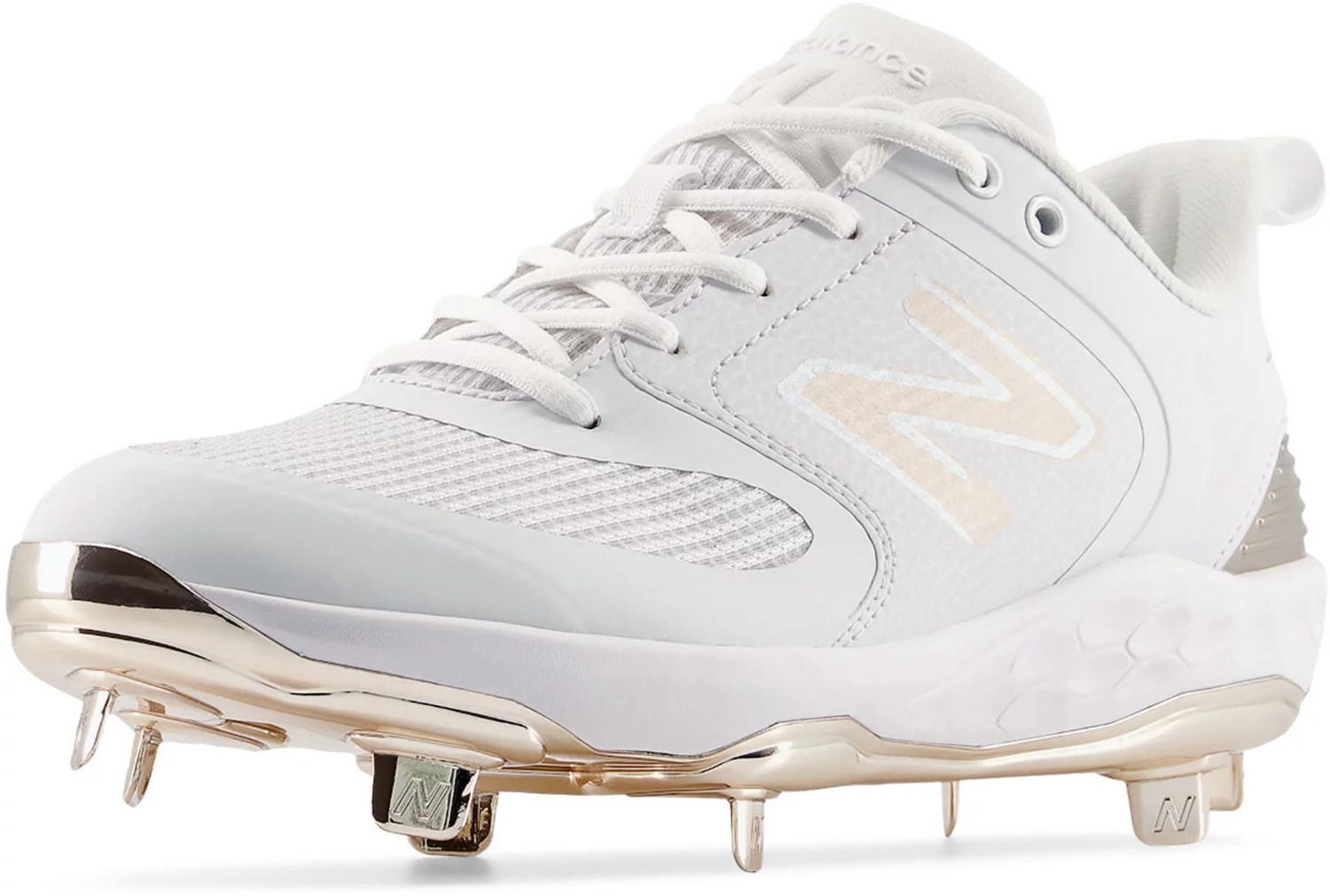 New Balance Women's Velov3 Metallic Metal Softball Cleats Academy