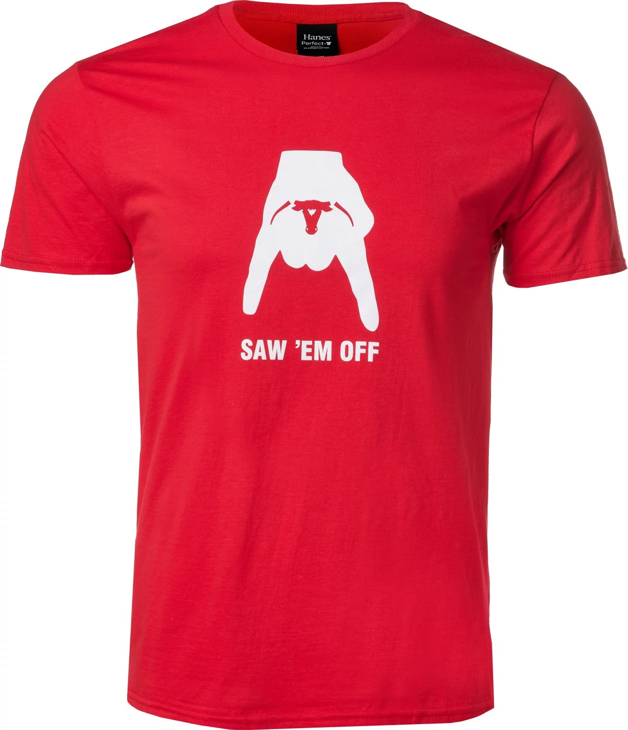 Aggieland Outfitters Men's Horns Down Graphic Tshirt Academy