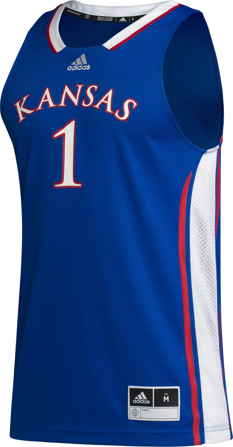 adidas Men's University of Kansas Basketball Swingman Jersey Academy