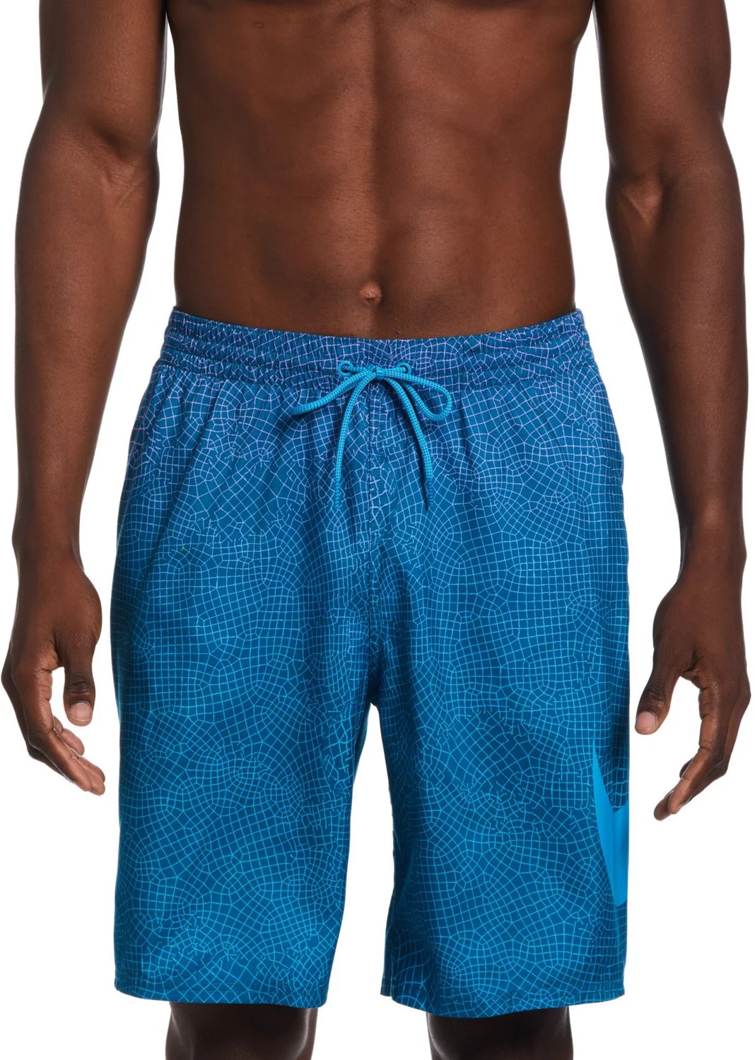 Nike Men's Grid Swoosh Volley Shorts 9 in Academy
