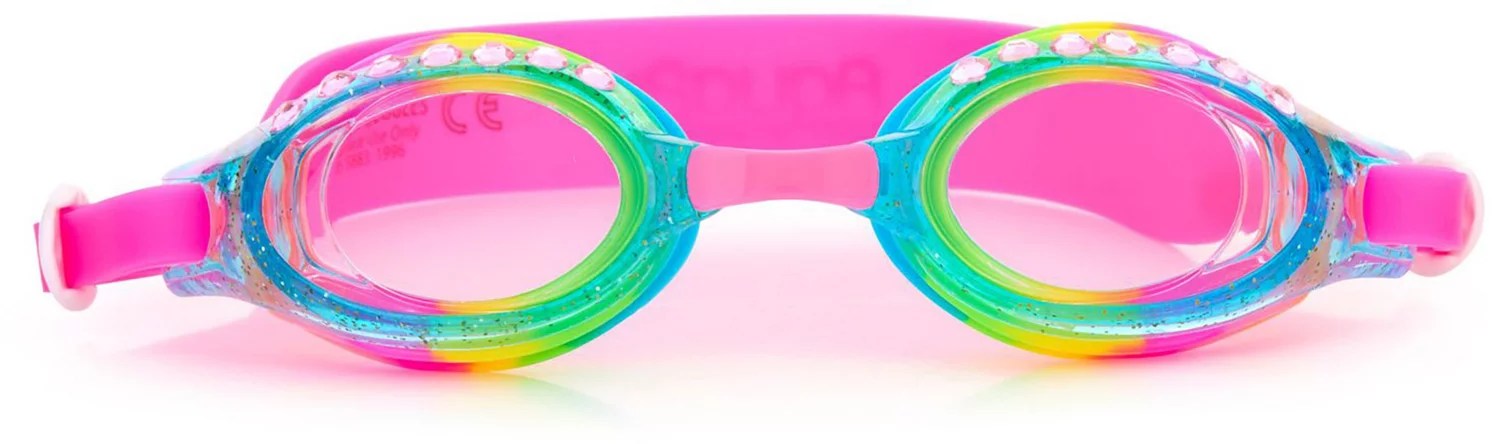 Aqua2ude Youth Rhinestone Swim Goggles Academy