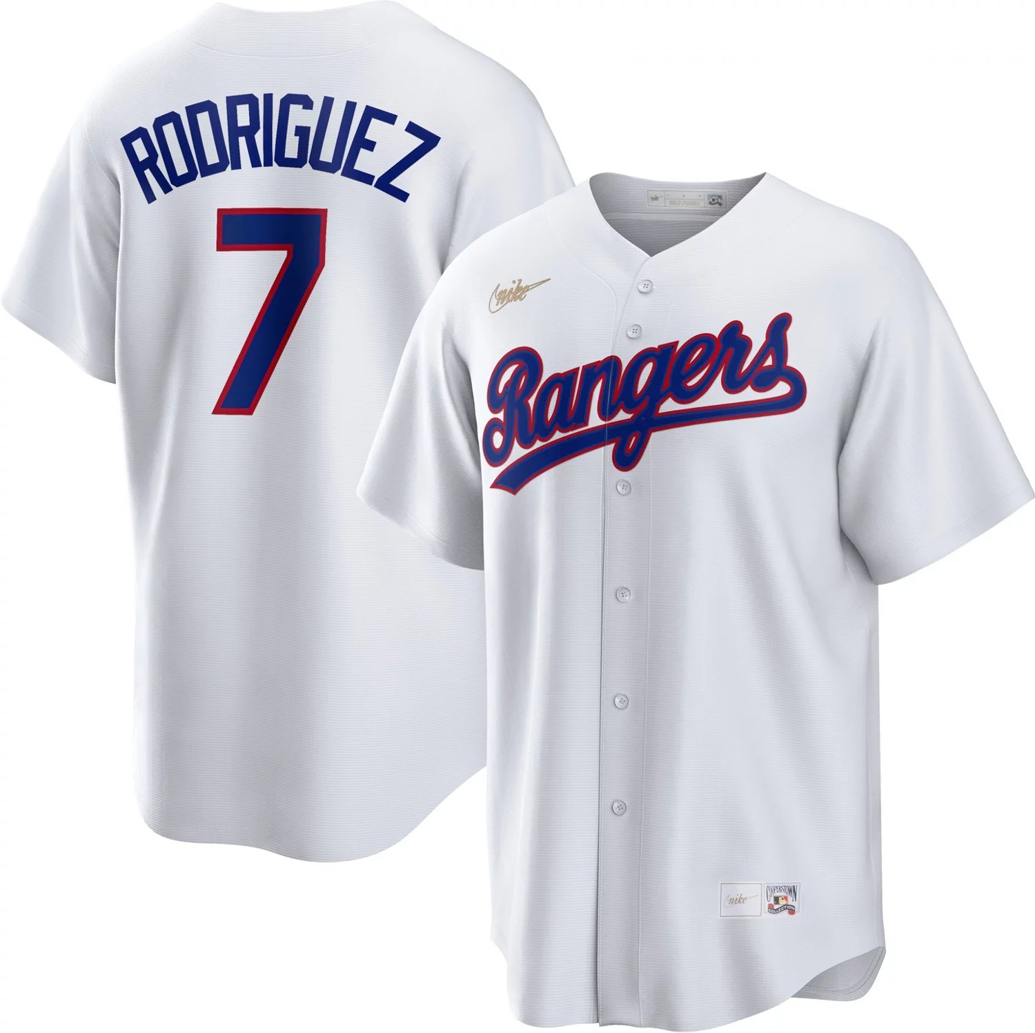 Nike Men's Texas Rangers Ivan Rodriguez Official Cooperstown Jersey