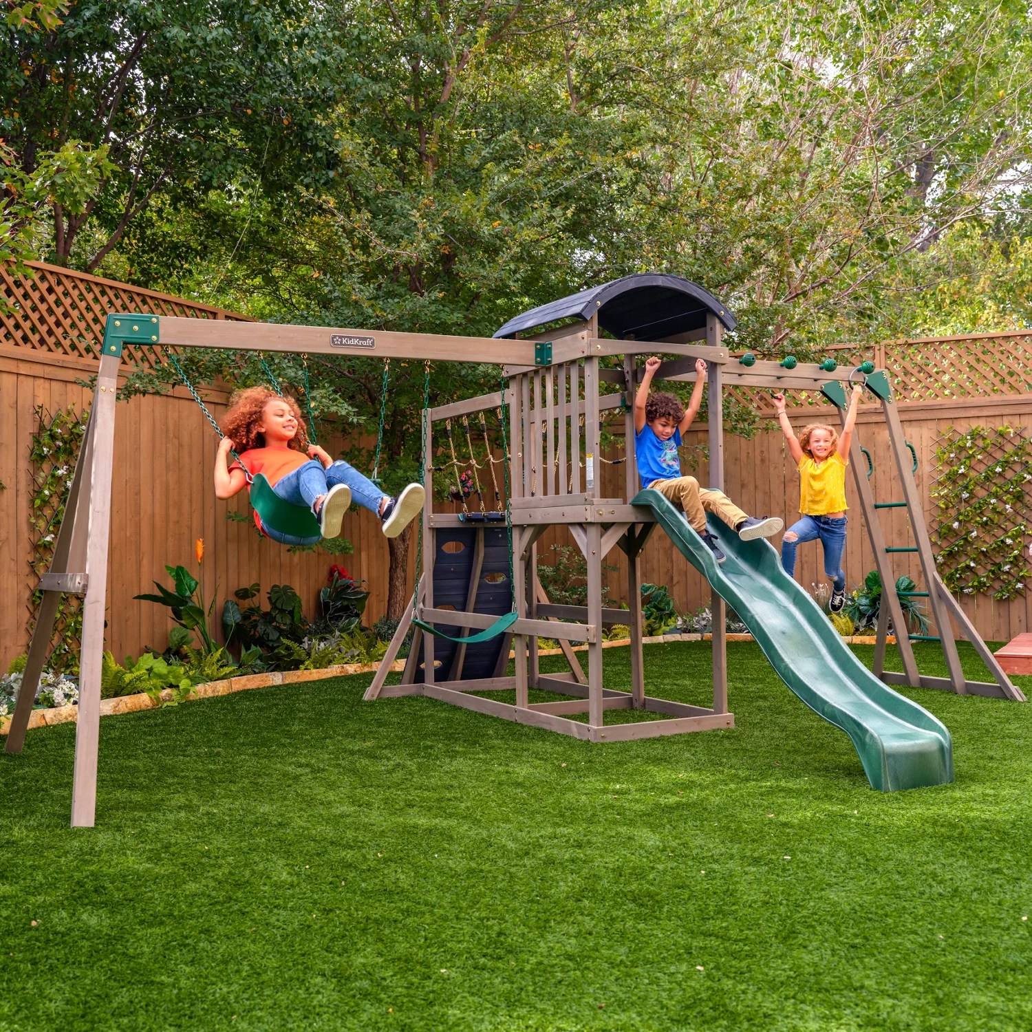 KidKraft Gladiator Quest Swing Set Academy