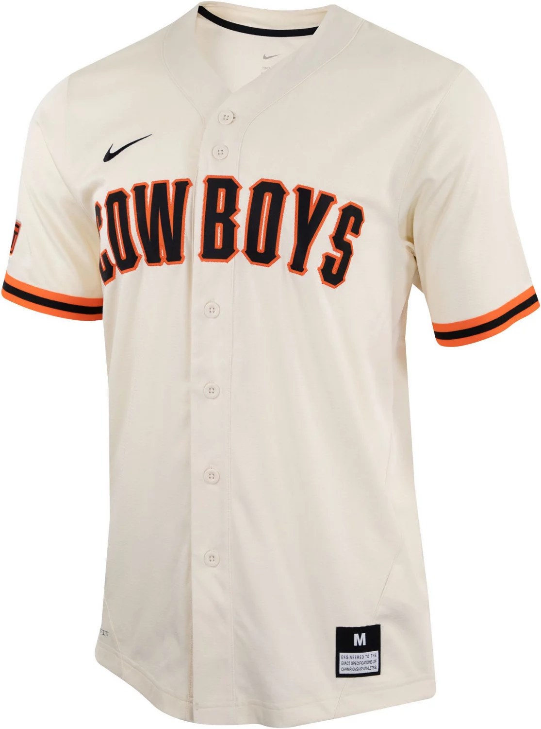 Nike Men's Oklahoma State University Baseball Replica Alt Jersey Academy
