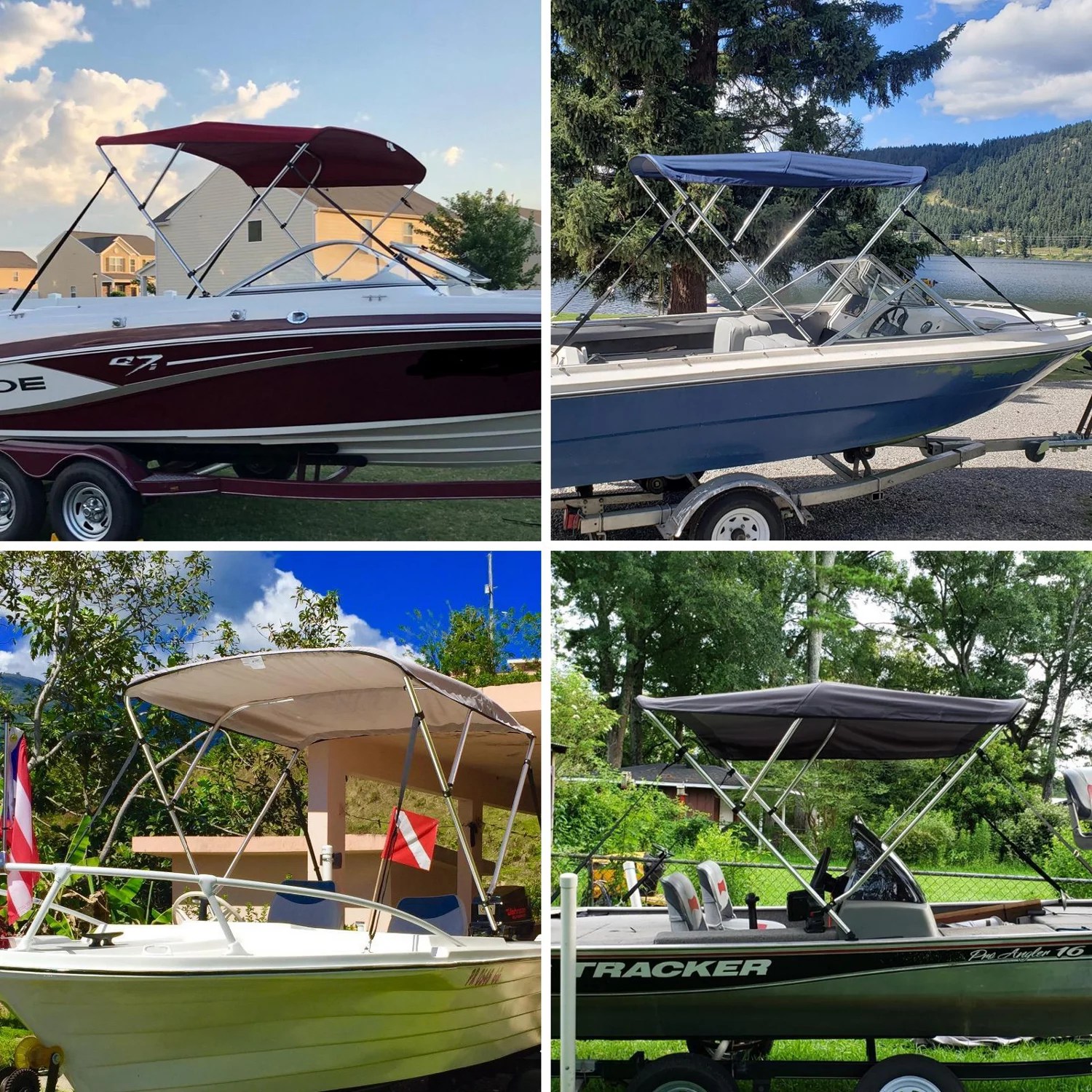 Leader Accessories 3Bow Bimini Top Academy