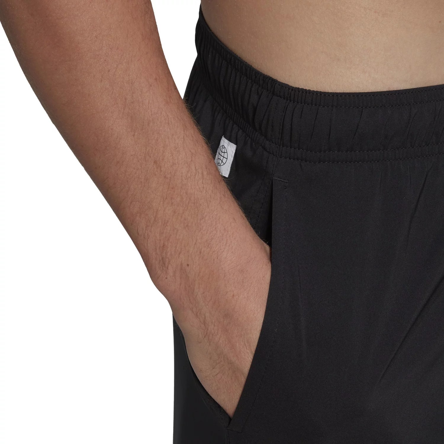 adidas Men's Solid Woven BriefLined Swim Shorts 5 in Academy