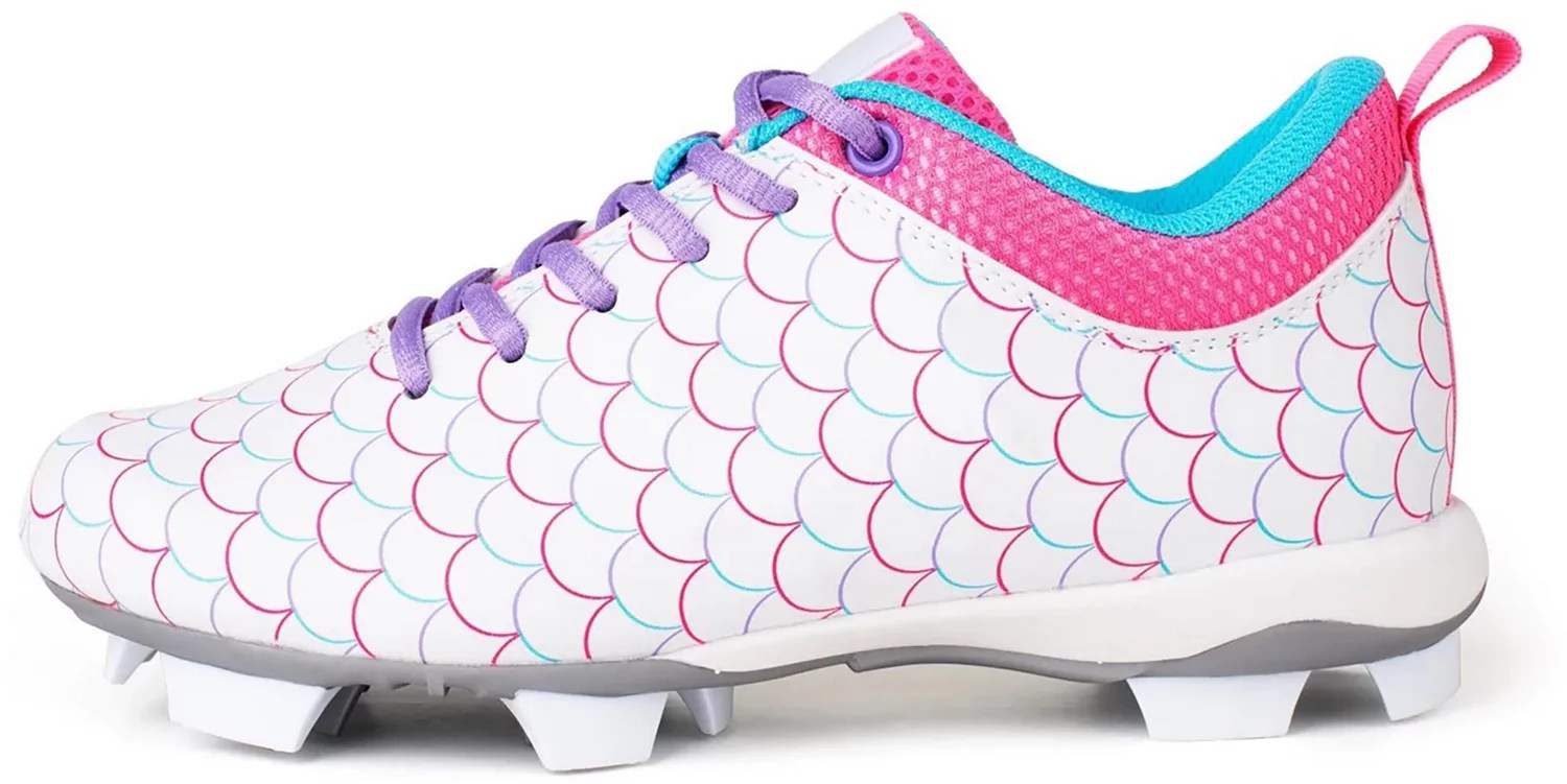 RIPIT Girls' Emma Play Ball RubberMolded Softball Cleats Academy