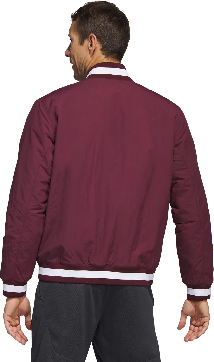adidas Men's Mississippi State University Baseball Coaches Jacket Academy
