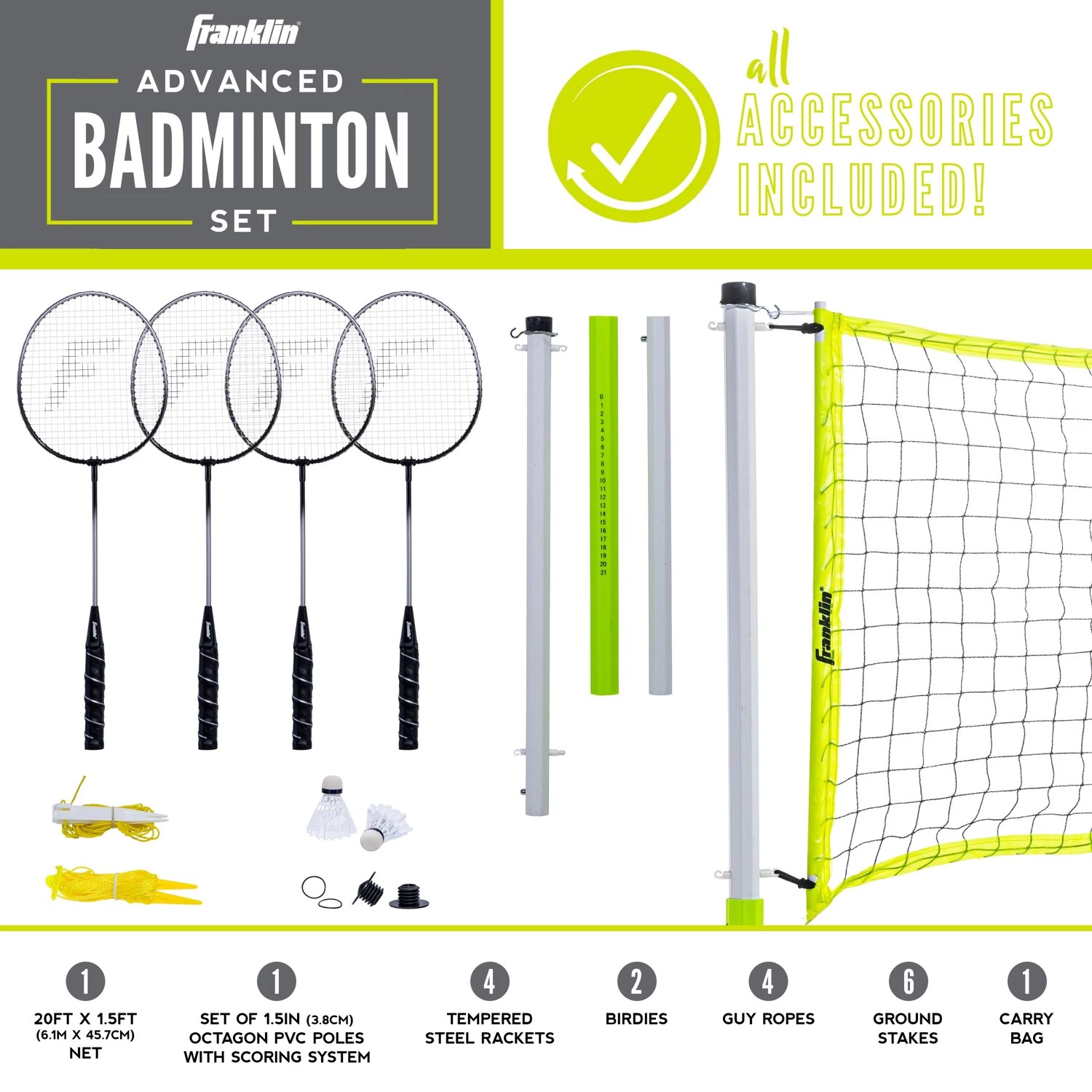 Franklin Advanced Badminton Set Academy