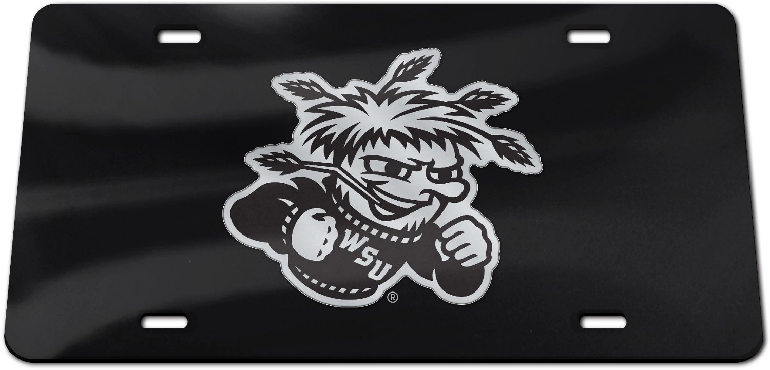 WinCraft Wichita State University Blackout License Plate Academy