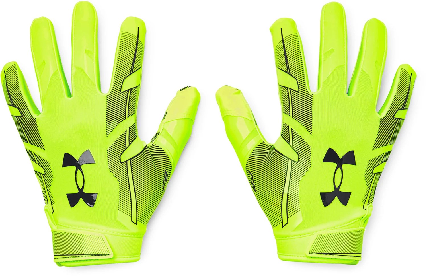 Under Armour Youth F8 Lime Surge Football Gloves Academy