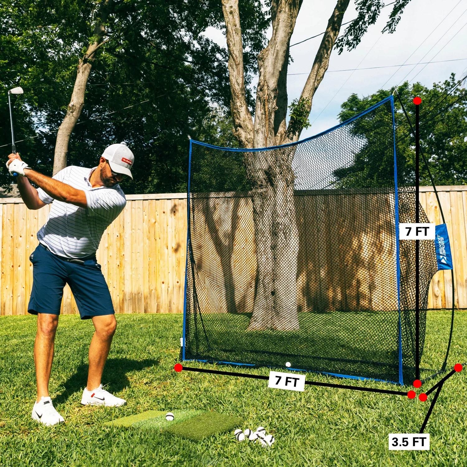Rukket Sports 7x7ft Haack Lite Golf Net Academy