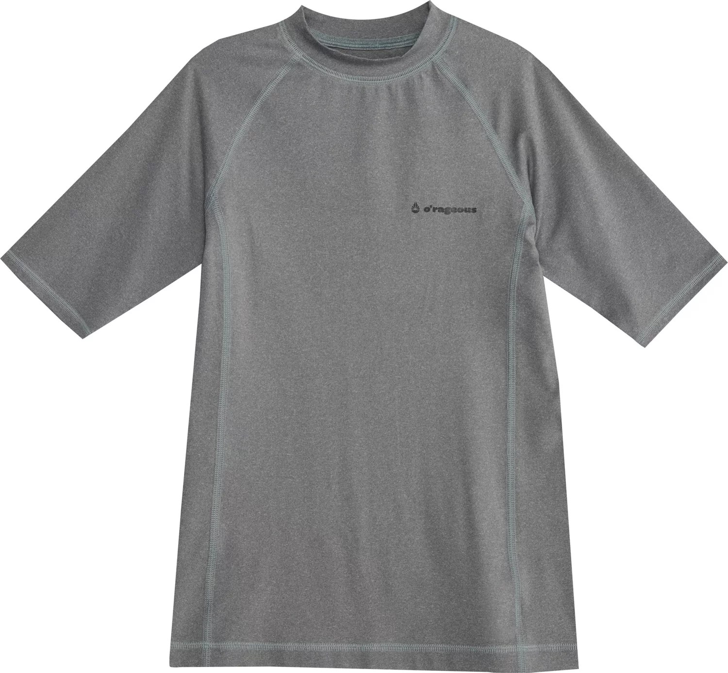 O'Rageous Boys' Solid Short Sleeve Rash Guard Academy