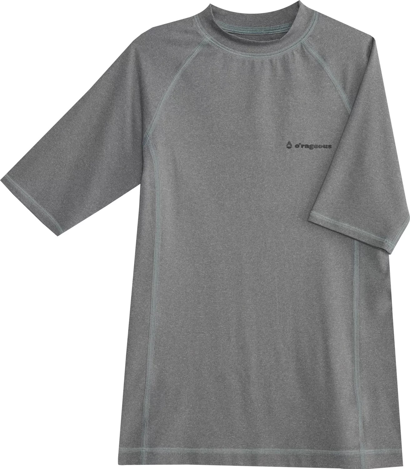 O'Rageous Boys' Solid Short Sleeve Rash Guard Academy