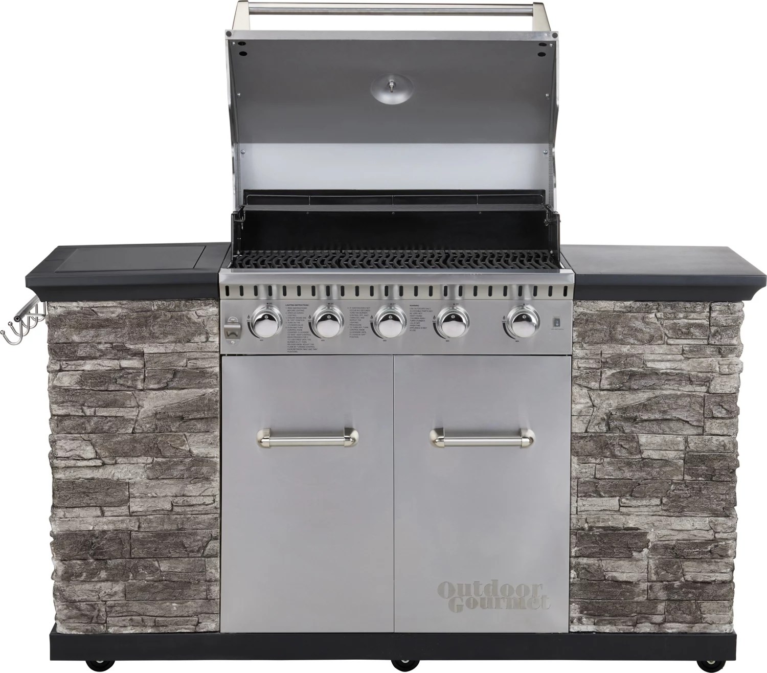 Outdoor Gourmet 5Burner Stone Island Grill Academy