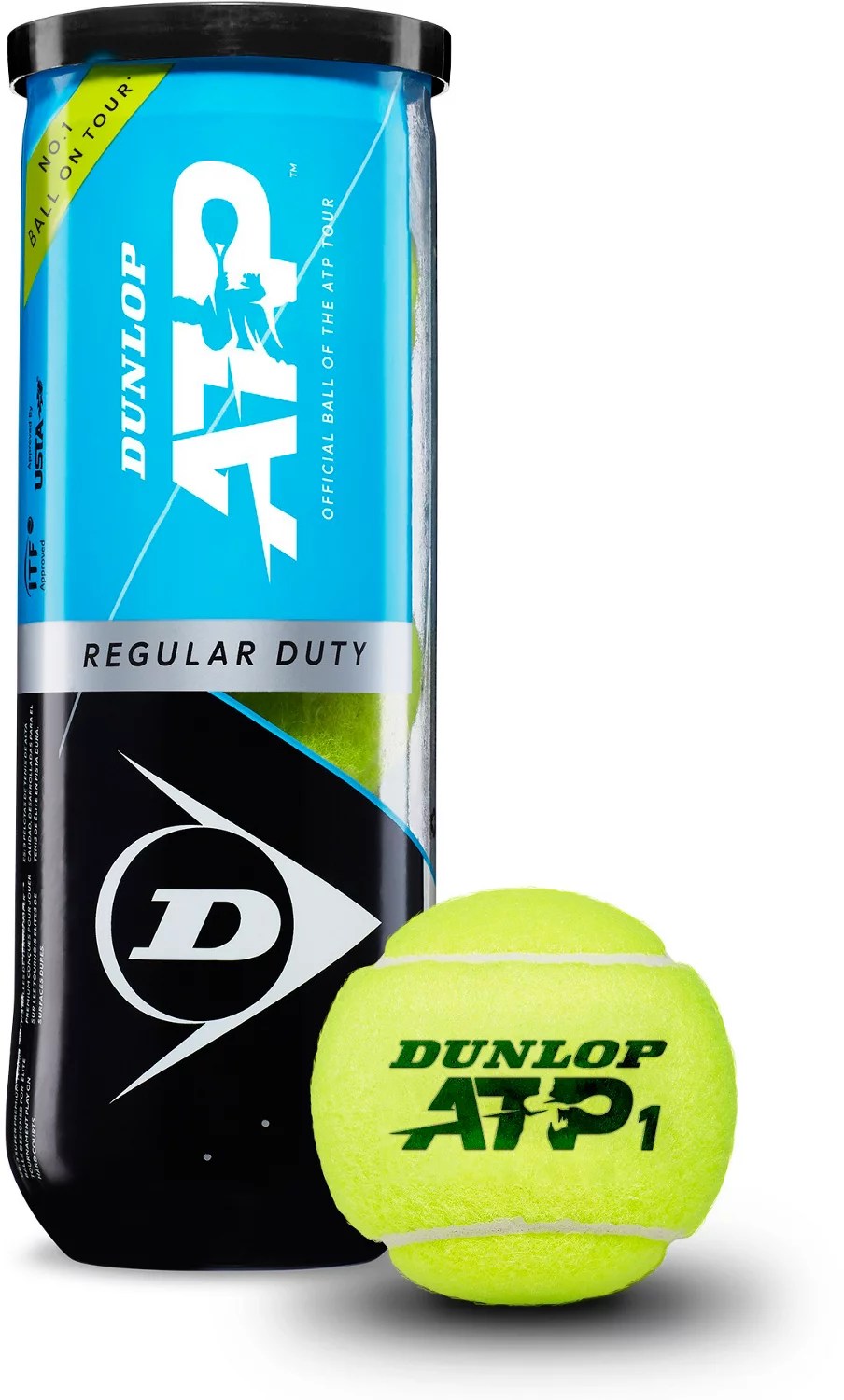 Dunlop ATP Tour Gold Regular Duty Tennis Balls Can 3Pack Academy