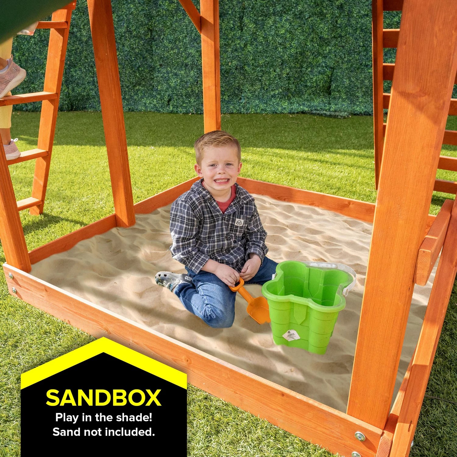 Sportspower Spring Ridge Wood Swing Set Academy