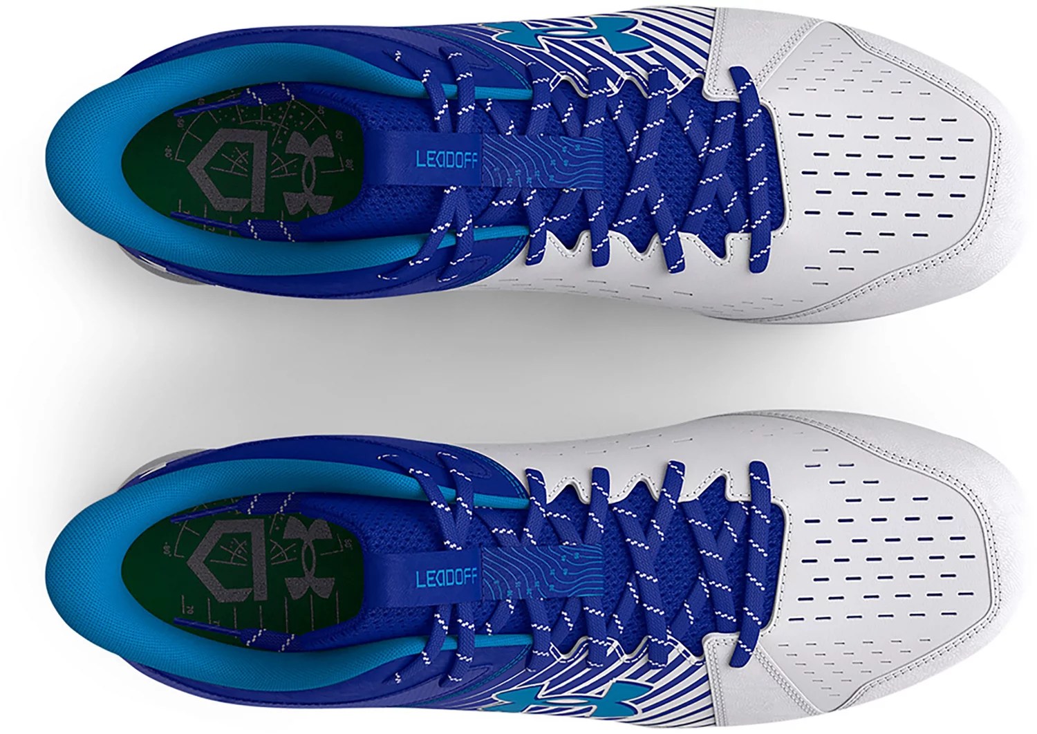 Under Armour Adults' Leadoff Mid Rubber Molded Baseball Cleats Academy