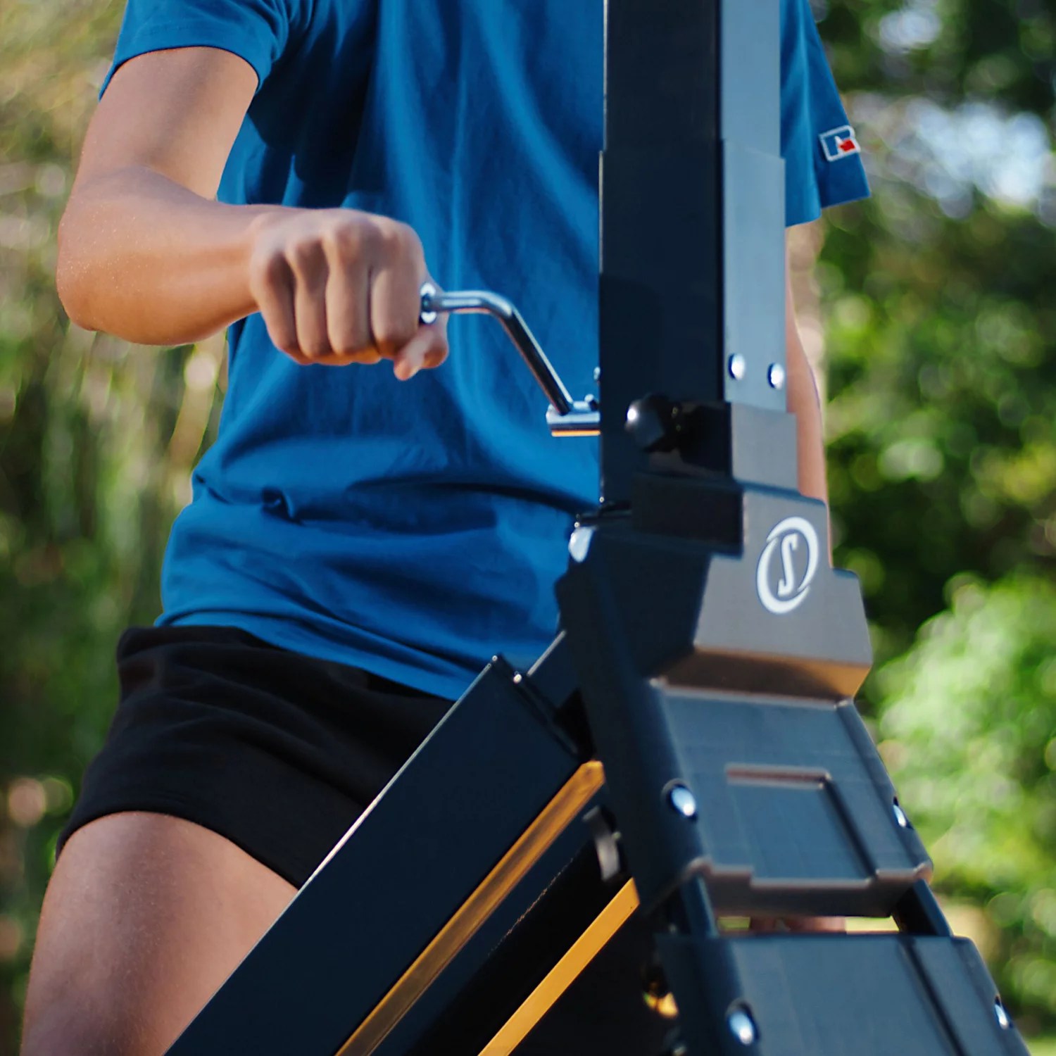 Spalding 54 in Portable Momentous EZ Assembly Basketball Hoop Academy