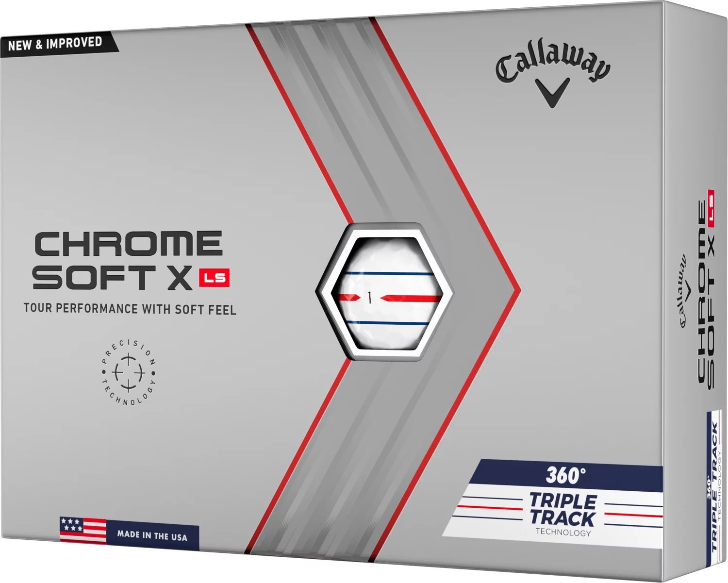 Callaway Chromesoft XLS '22 Triple Track 360 Golf Balls 12Pack Academy