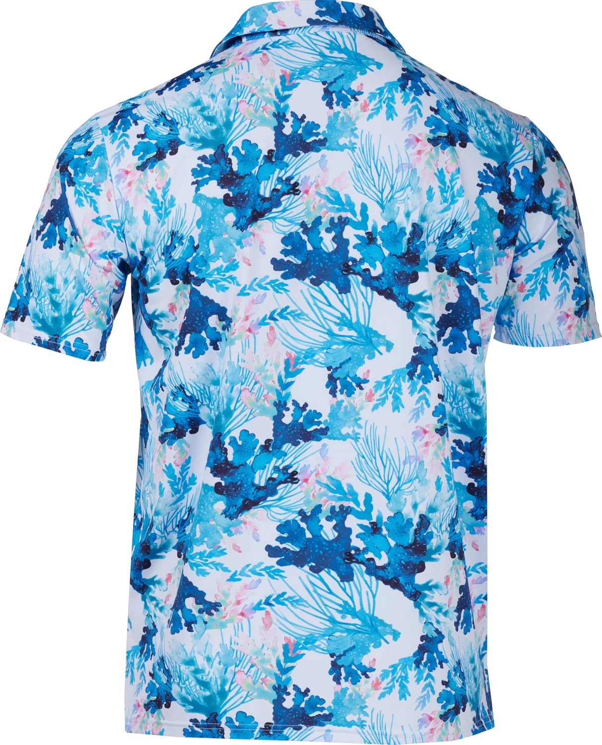 SCALES Men's Coral Tropics Polo Shirt Free Shipping at Academy