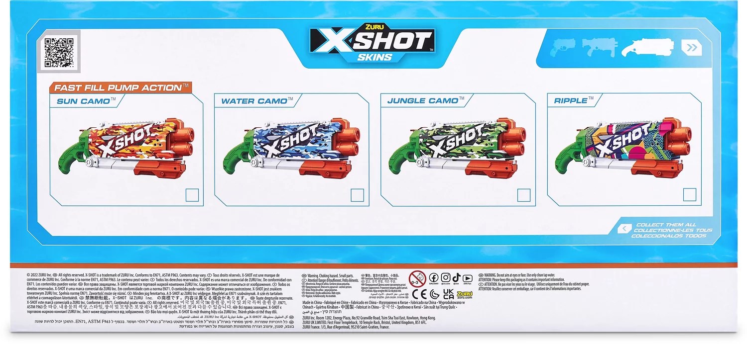 ZURU XShot FastFill Pump Action Water Blaster Academy