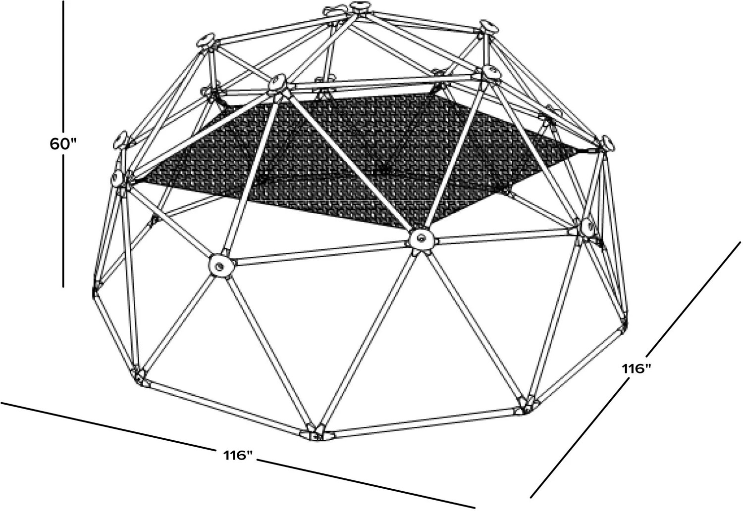 Sportspower Deluxe Dome Climber with Hammock Academy