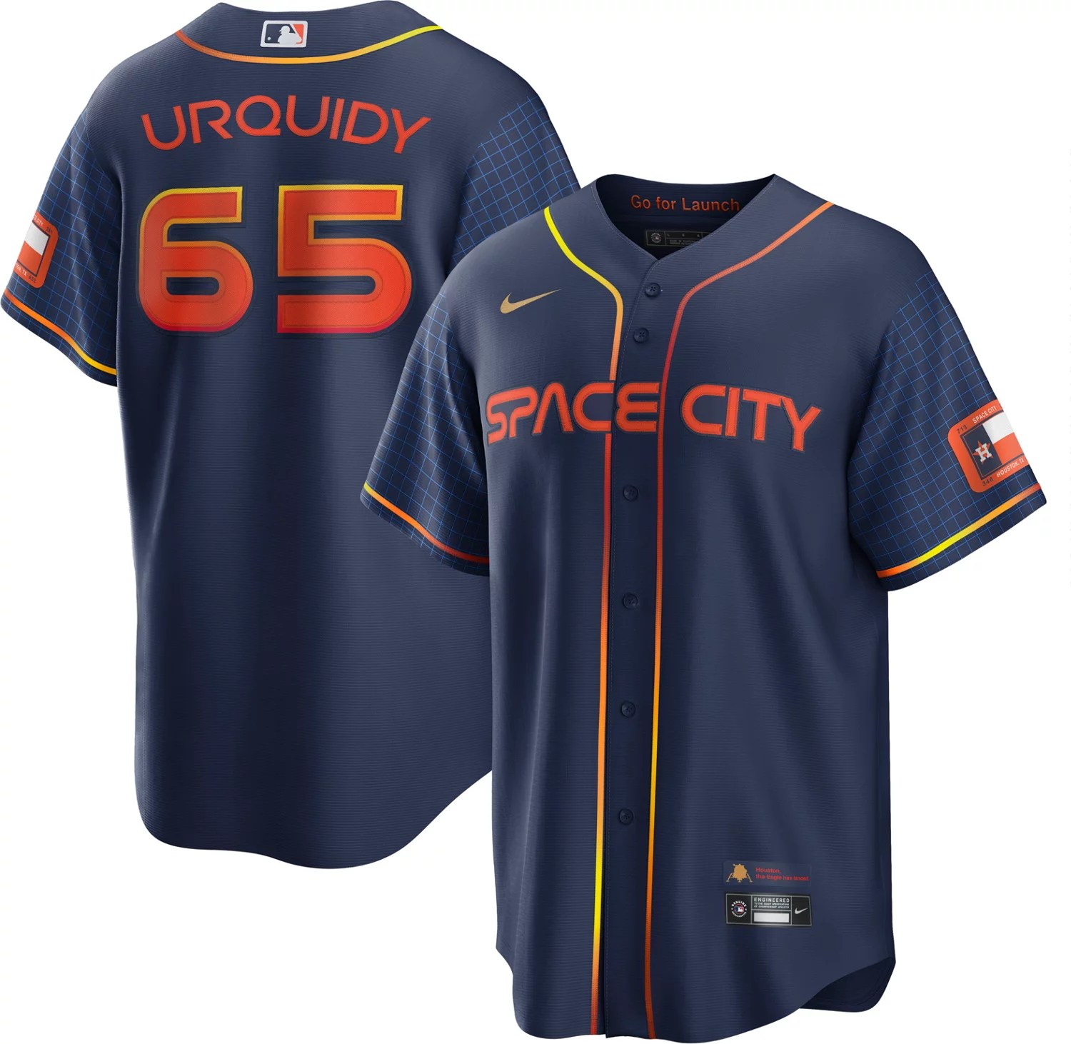 Nike Men's Houston Astros Urquidy City Connect Replica Jersey Academy