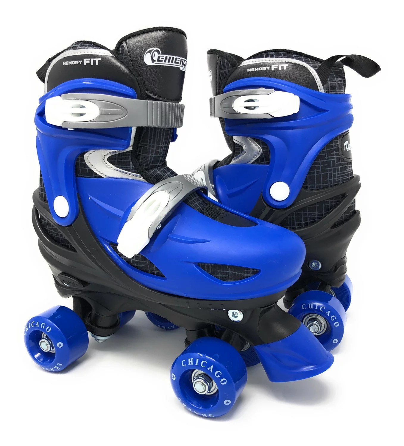 Chicago Skates Boys' Adjustable Quad Skate Combo Set Academy