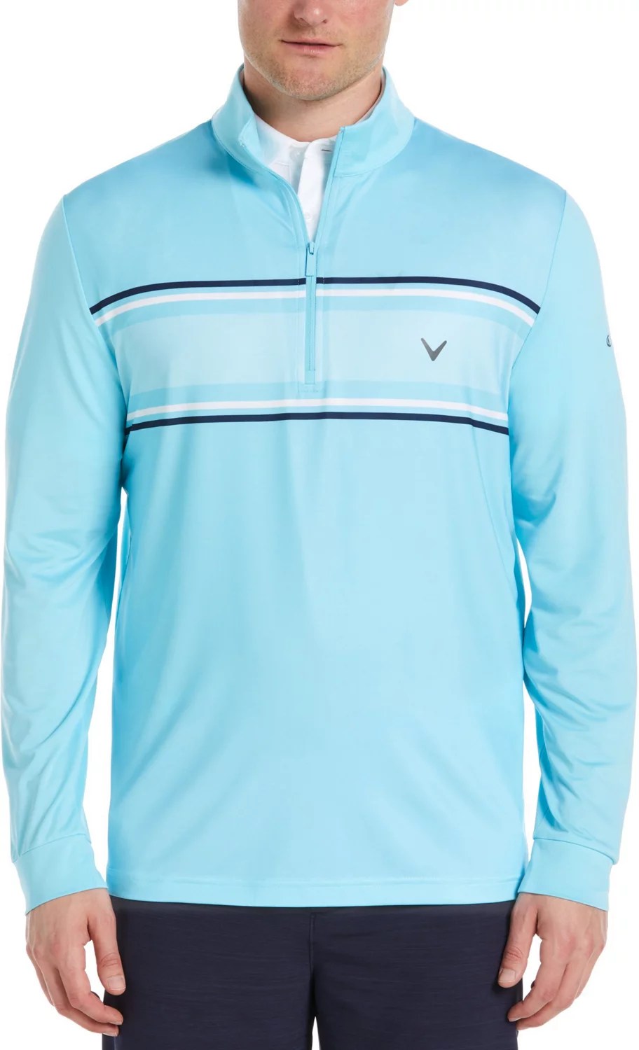 Callaway Men's Ottoman Printed Sun Protection Long Sleeve Golf Shirt