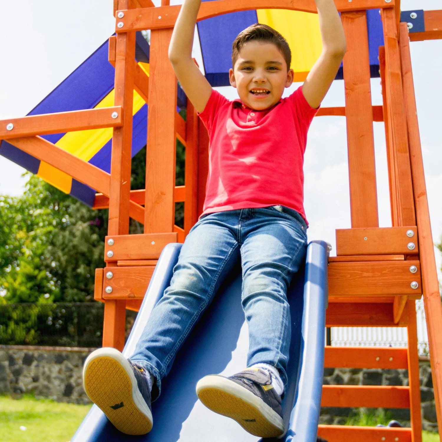 Sportspower Sunnyslope Wooden Swing Set Academy