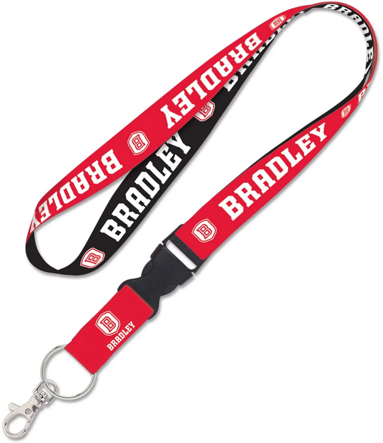 WinCraft Bradley University 1in Reversible Buckle Lanyard Academy
