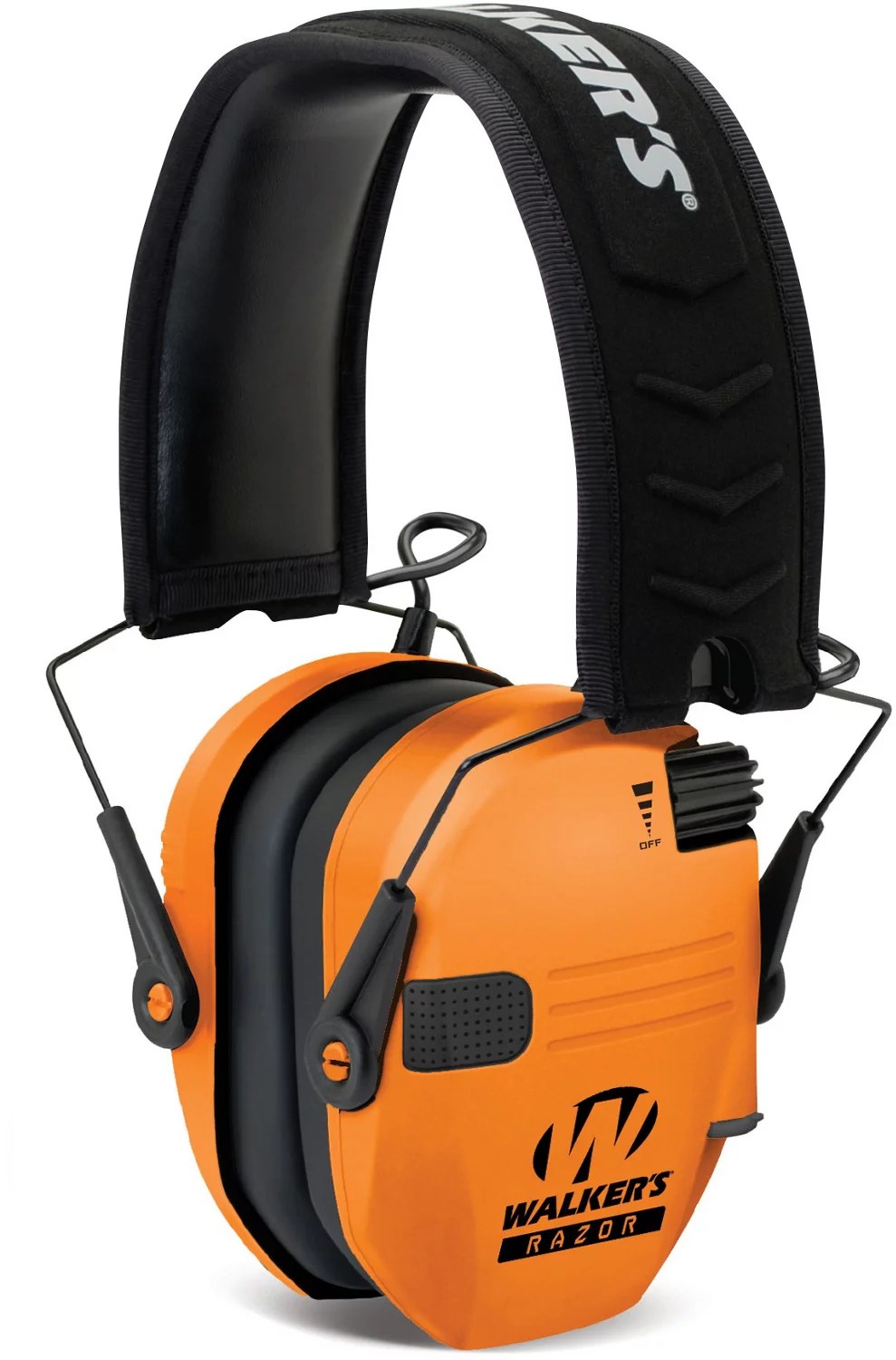 Walker's Blaze Orange Razor Hearing Protection Earmuffs Academy